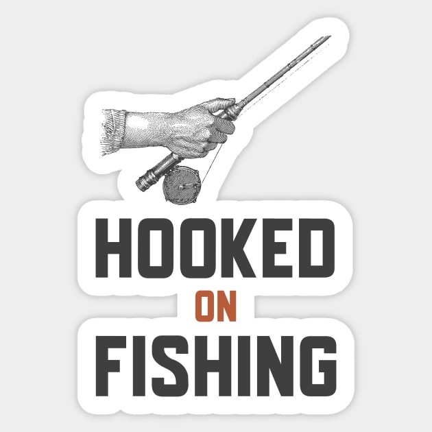 Hooked On Fishing Sticker by Jitesh Kundra